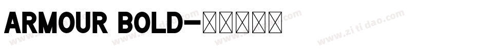 ARMOUR Bold字体转换